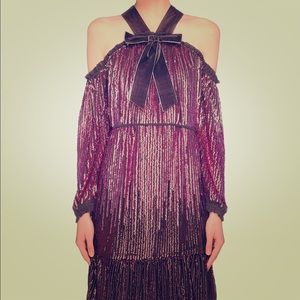 Needle & Thread NEW Pink Sequin Mini Dress Size 4